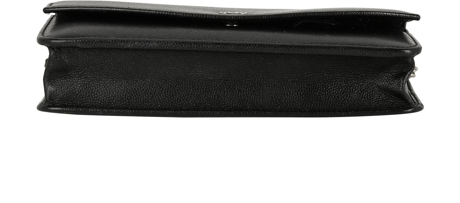 Sevruga Wallet On Chain, &pound;1,900, Handbags, Black, Caviar Leather, Top view